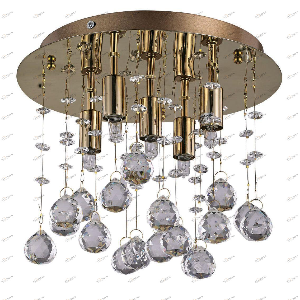 Потолочный светильник Ideal Lux Moonlight PL5 Oro IDEAL LUX КАСКАДНЫЕ 074030 Золото 