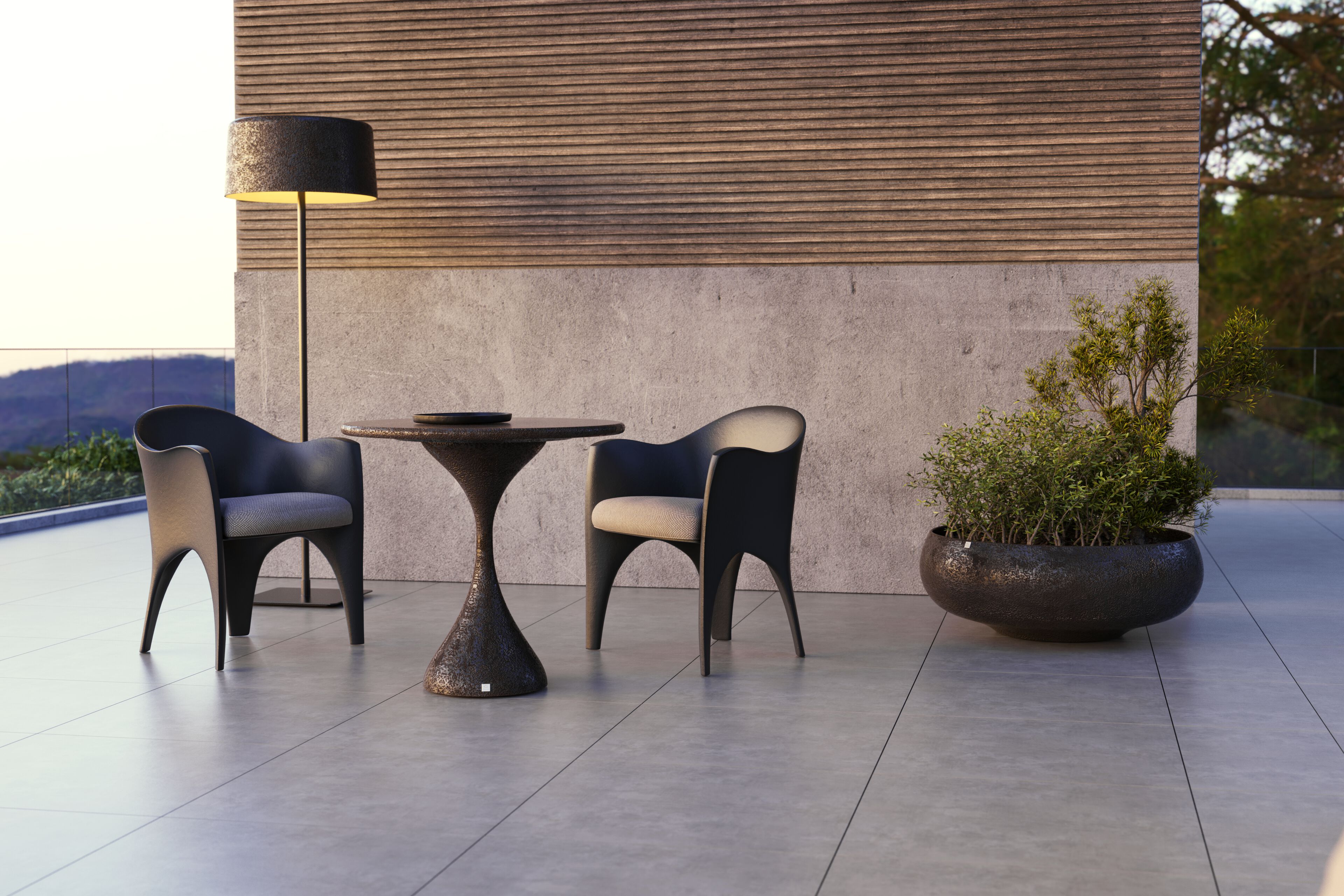 Садовый стул со встроенной подушкой GANSK океан ARCH-00147492 - Вид №10