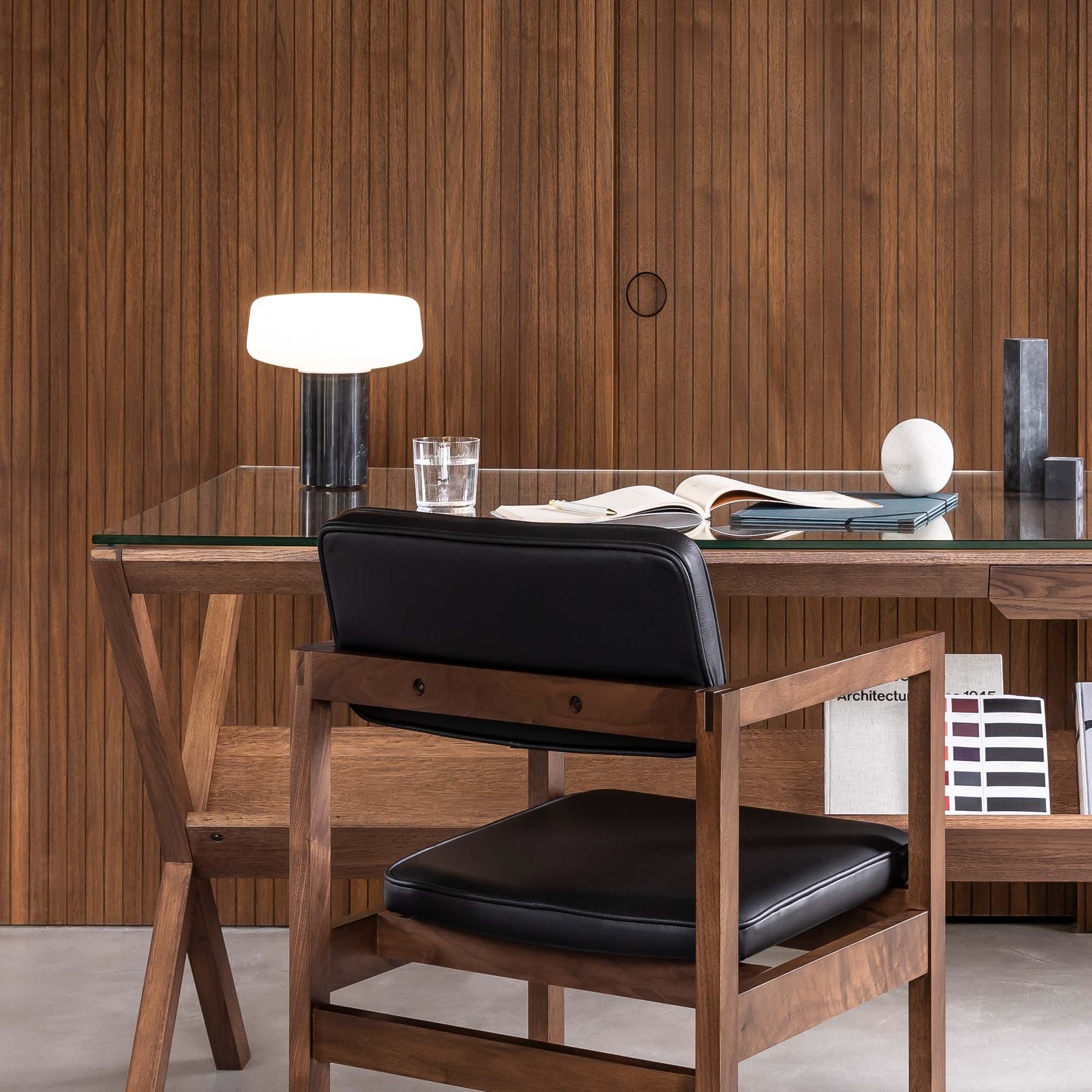 Черная мраморная светодиодная настольная лампа Marquina Case SOLID ARCH-00096833 - Вид №11