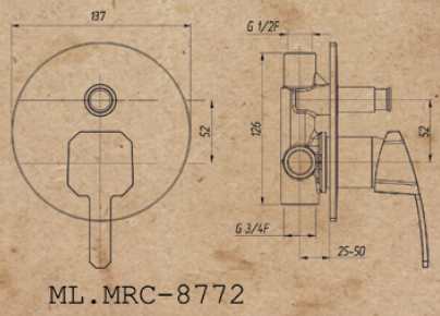 ML.MRC-8772.cr Смеситель Migliore Mercury - Вид №1