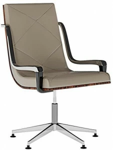 Jetclass Кожаное вращающееся кресло с 5 спицами и подлокотниками Jackie Jjk302.1