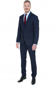 64126 Костюм мужской slim fit  blue El-Risto  Одежда для охранных структур  размер 52/182