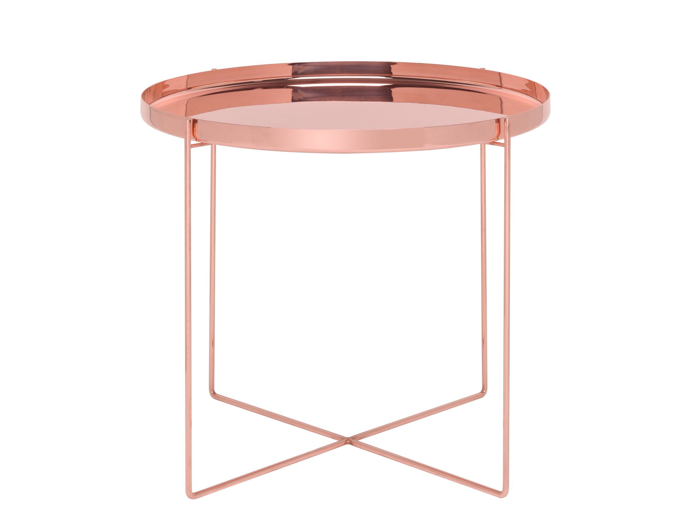 Круглый металлический журнальный столик с подносом e15 Habibi ARCH-00040117 - Вид №1