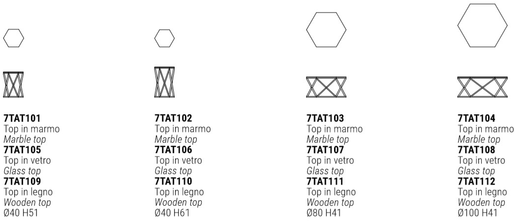 Marelli Шестиугольный мраморный журнальный столик для гостиной Tatlin sun-id-1371002 - Вид №11