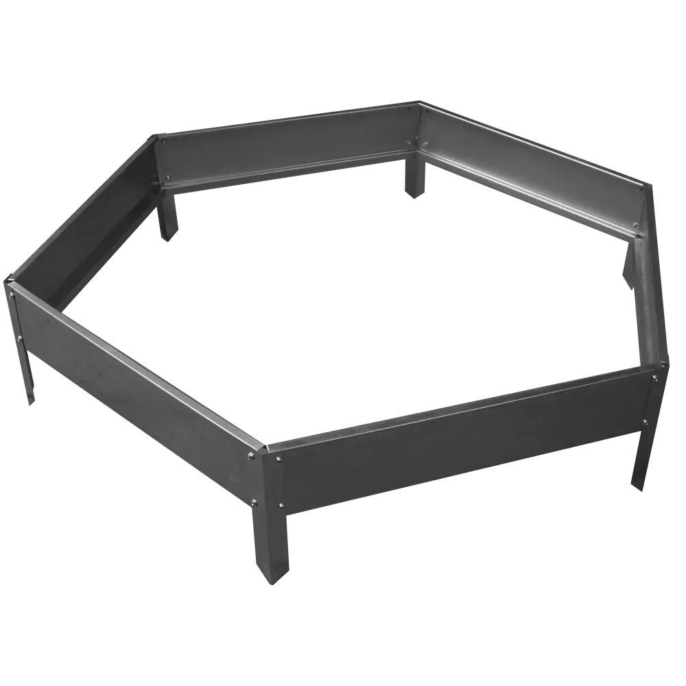 Santreyd Клумба Соты шестиугольная оцинкованная сталь 16 см 84606907 STLM-0052704