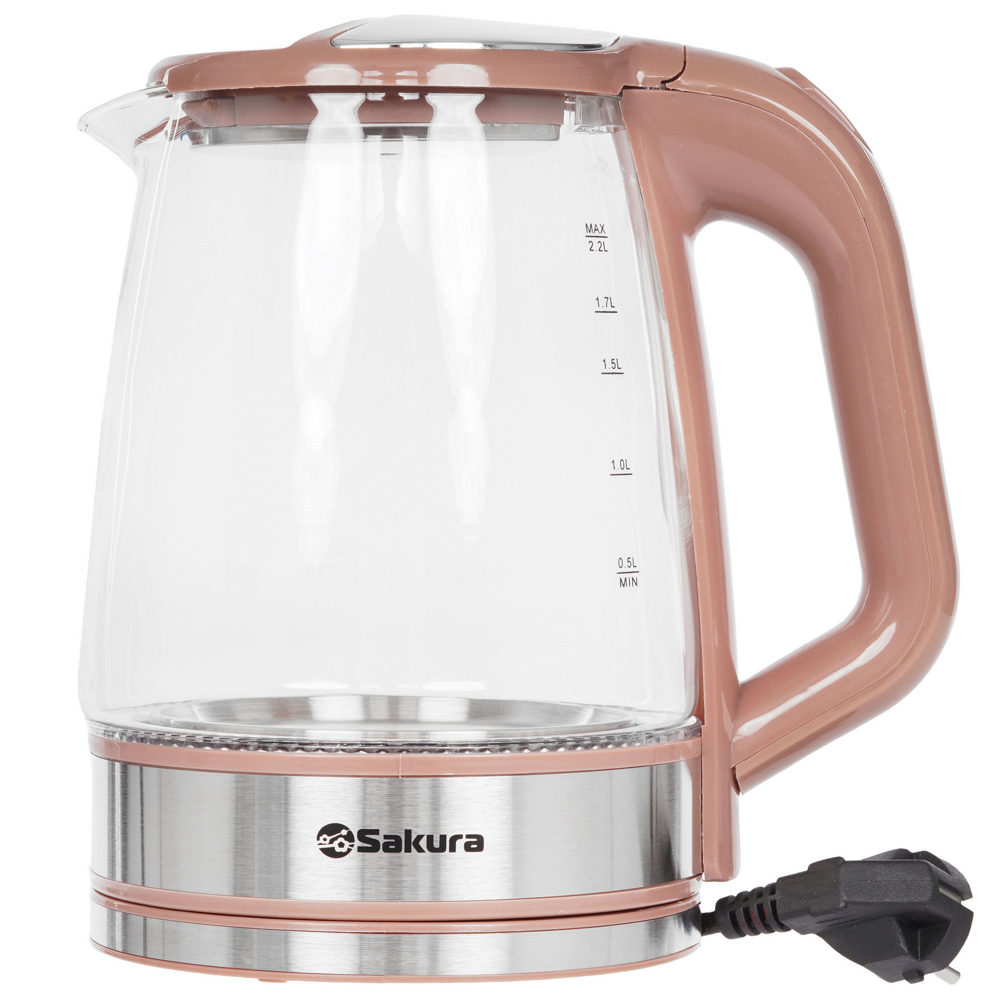 9248649 Электрочайник Sakura SA-2722BR коричневый STDN-0079424