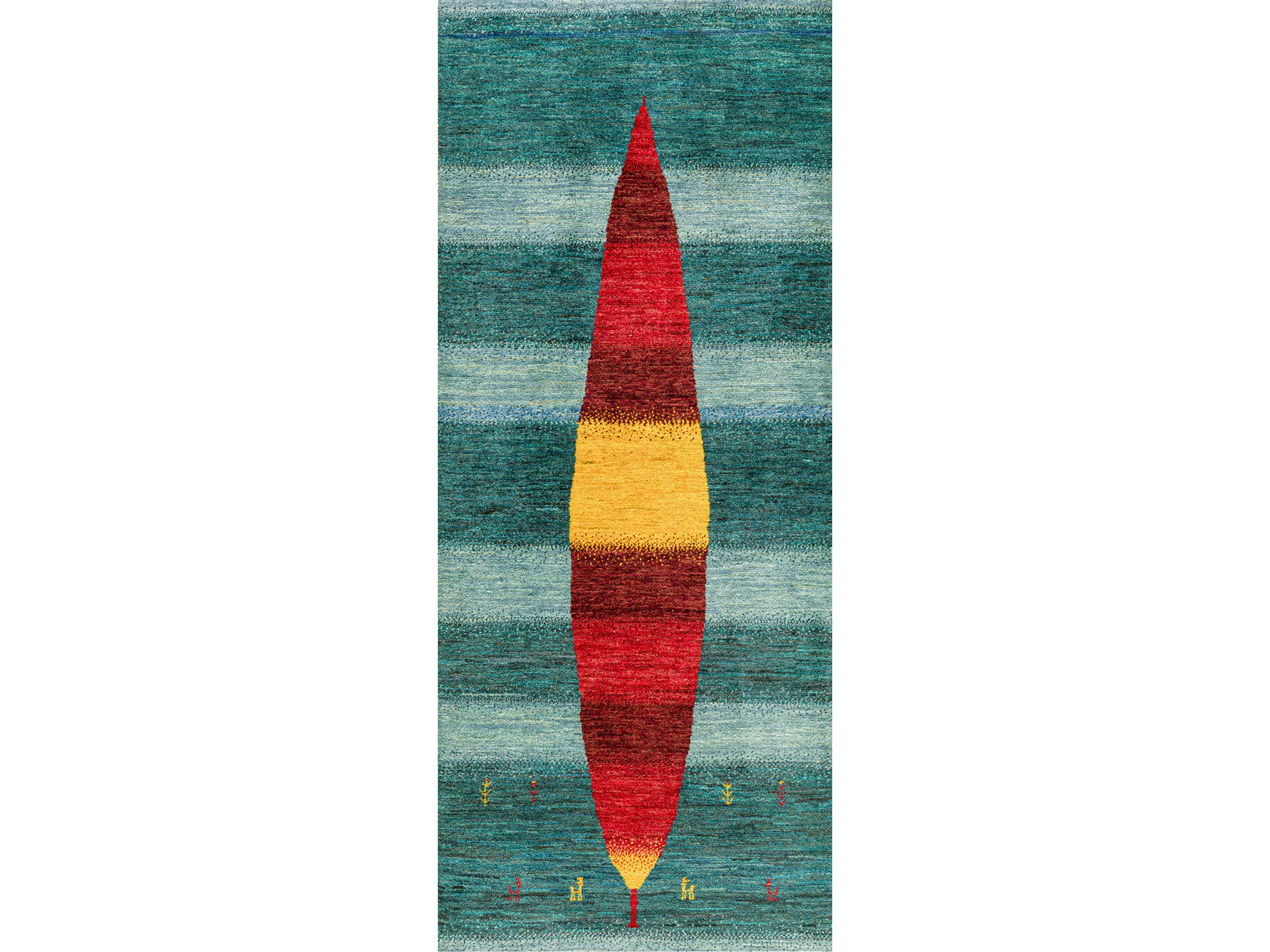 Прямоугольный шерстяной ковер Zollanvari Gabbehs Flora &amp ARCH-00058400