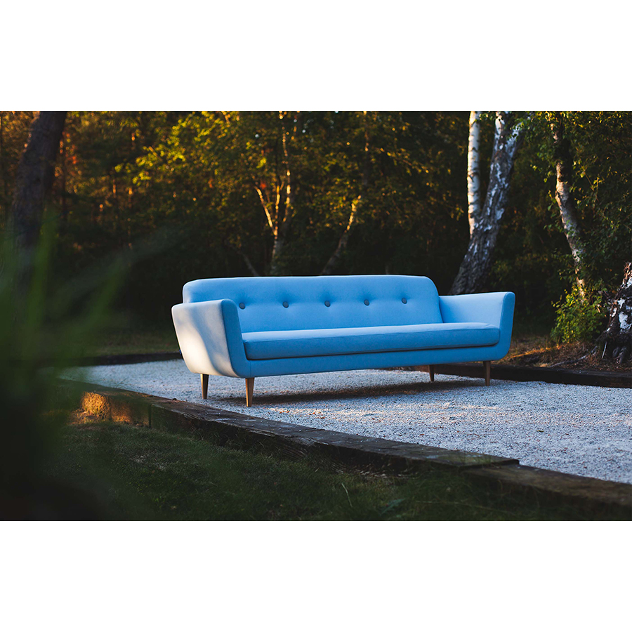 Диван Otto, трехместный, светло-серый Sits S1505 - Вид №1