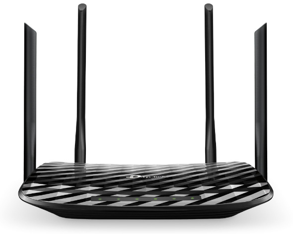 Archer A6 Ac1350 dual band wireless gigabit router, 5 gigabit ports, 4 fixed antennas TP-Link Santreyd 