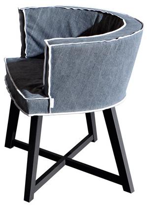 Gervasoni Кресло со съемным чехлом из ткани Gray sun-id-1357196 - Вид №1