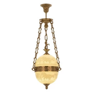 Подвесной светильник Bohemia Ivele 71000P/20 G Horse FH1S BOHEMIA IVELE 7100 00-3890220 Бежевый