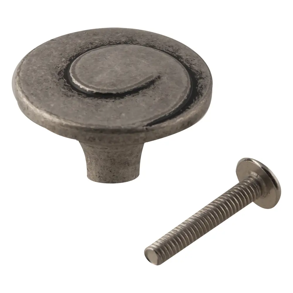 Мебельная ручка-кнопка RC406BAZ металл цвет глянцевый хром BOYARD STLM-2059315 - Вид №1