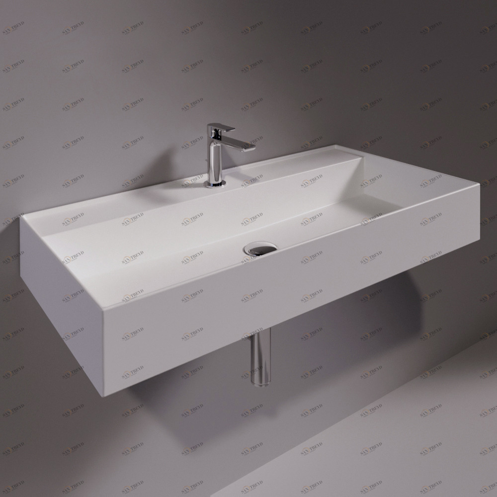 AG91BIANCOMATT Подвесная раковина настенная прямоугольная Simas Agile белая