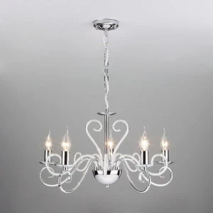 Подвесная люстра Eurosvet Silva 60090/5 хром EUROSVET SILVA 187612 Хром