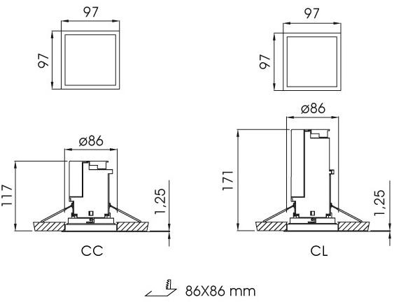 DAISALUX Встраиваемый светодиодный аварийный свет Lens sun-id-1375842 - Вид №4