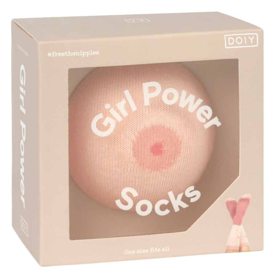 DYGIPSOWH Носки girl power, белые Doiy  - Вид №3