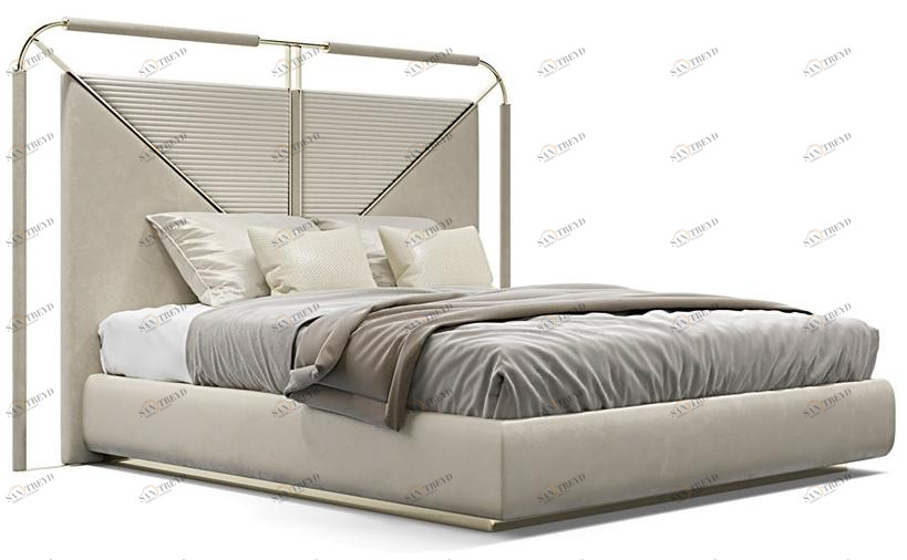 Capital Collection Кровать из ткани с высоким изголовьем sun-id-1490634