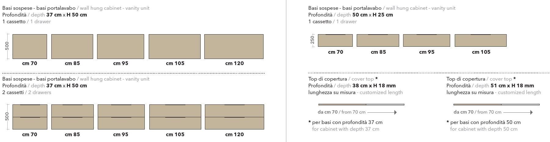 Ceramica Flaminia Подвесная тумба под умывальник с ящиками Box sun-id-1442246 - Вид №9