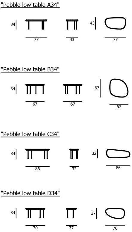 Living Divani Низкий мраморный журнальный столик Pebble sun-id-1347188 - Вид №5
