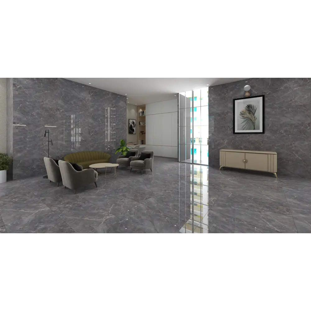 Керамогранит Leopard 7170 Elit Grey 120x60 см 1.44 м² полированный цвет серый 89356611 STLM-2185938 - Вид №5