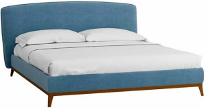 30682 Кровать с ортопедическим основанием и ящиком Сканди Лайт 1.4 Сапфир R-HOME