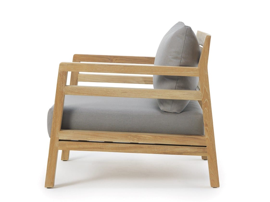 Садовое кресло из тикового дерева с подлокотниками Ethimo Costes ARCH-00118321 - Вид №23