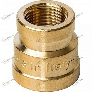 Муфта переходная ВВ 1/2х3/8" латунь STOUT SFT0005001238