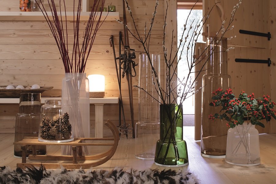 Набор из 3 мини-ваз разноцветный Chimney LSA INTERNATIONAL - 253442 Бежевый;зеленый;коричневый  - Вид №3