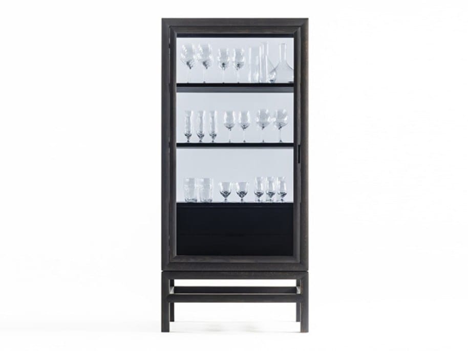 Деревянный и стеклянный шкаф с распашными дверцами DE PADOVA Silent ARCH-00144068