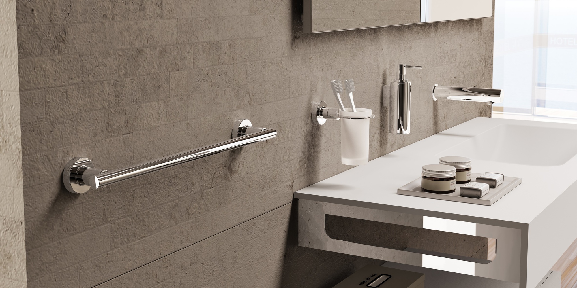 Sonia Полотенцедержатель 500 мм Tecno Project Хром 116805 - Вид №2