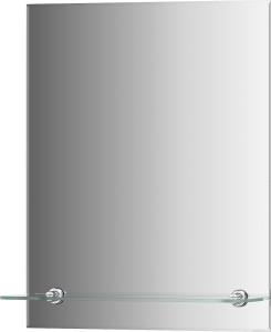 BY 0501 Зеркало с фацетом 5 mm и полочкой 40 cm EVOFORM Attractive