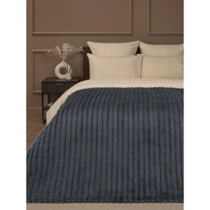 91720218 Плед Texrepublic Velvet 200x220 см полиэстер цвет темно-серый STLM-1030851