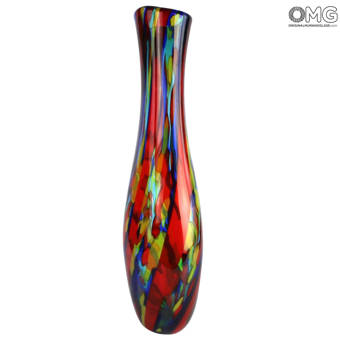 4394 ORIGINALMURANOGLASS Ваза Ксанаду- Стиль Афро - муранское стекло OMG 25 см  - Вид №1