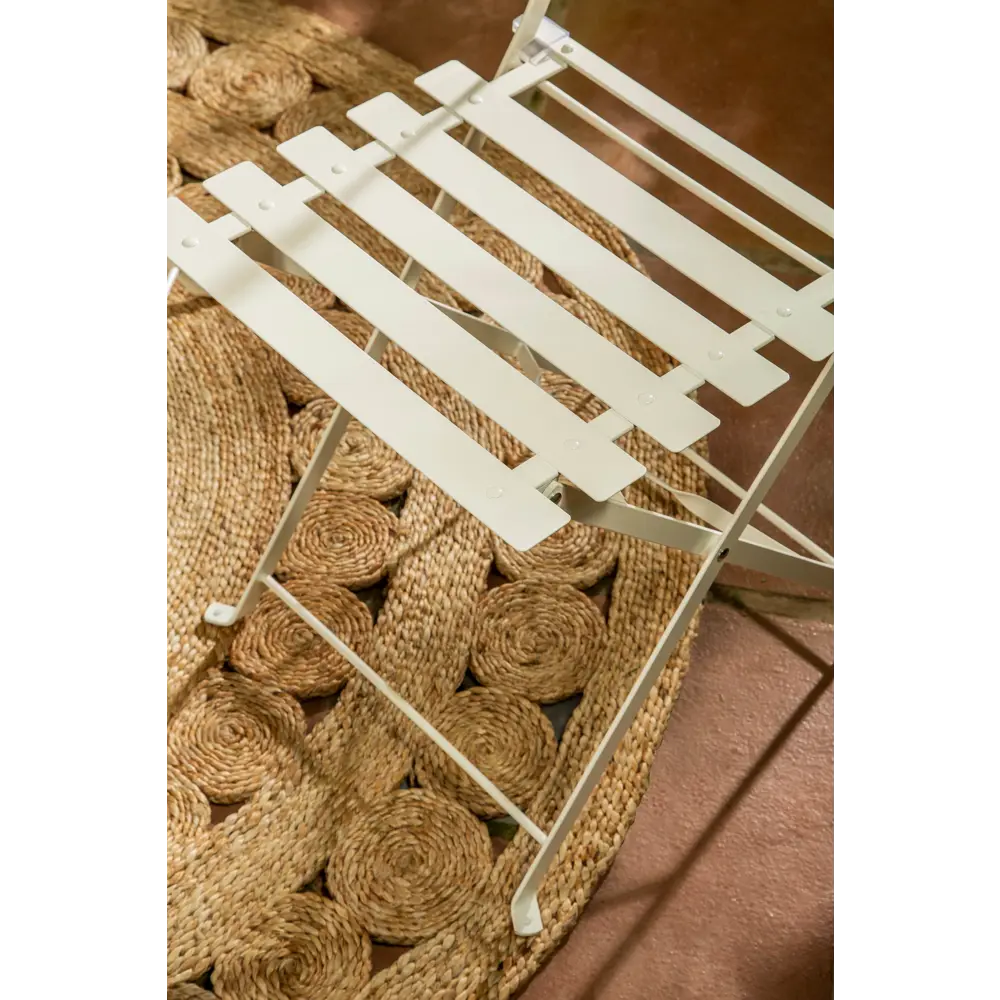 Стул Naterial Flora Origami складной 47х41х80 см сталь кремовый STLM-2056142 - Вид №12