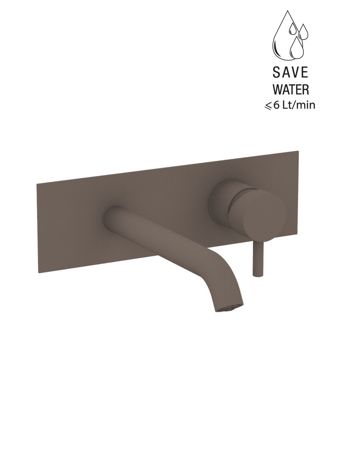 Настенный однорычажный смеситель для раковины с ограничителем расхода Rubinetterie Frattini Pepe XL ARCH-00076573 - Вид №20