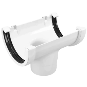 Воронка желоба Ø80 белый