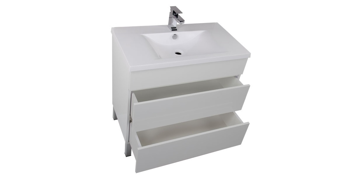 Комплект мебели Aquanet Лаконика 85 белый 00161105 - Вид №4