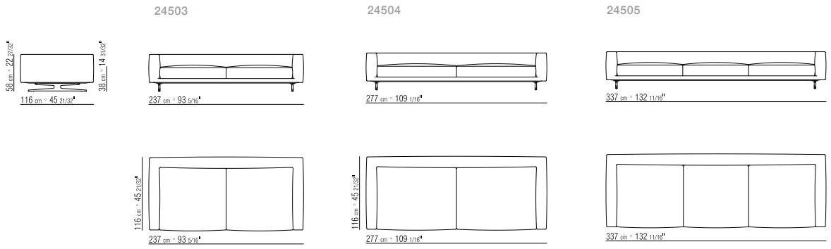 Flexform Угловой диван из ткани с шезлонгом sun-id-1386745 - Вид №6
