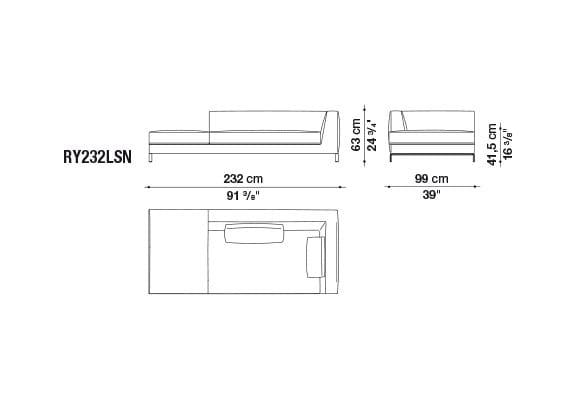 Угловой диван из ткани B&B Italia ARCH-00050600 - Вид №14