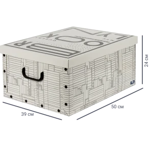Коробка Буквы 39x50x24 см 46.8 л картон цвет коричневый 82429017 STLM-2164123