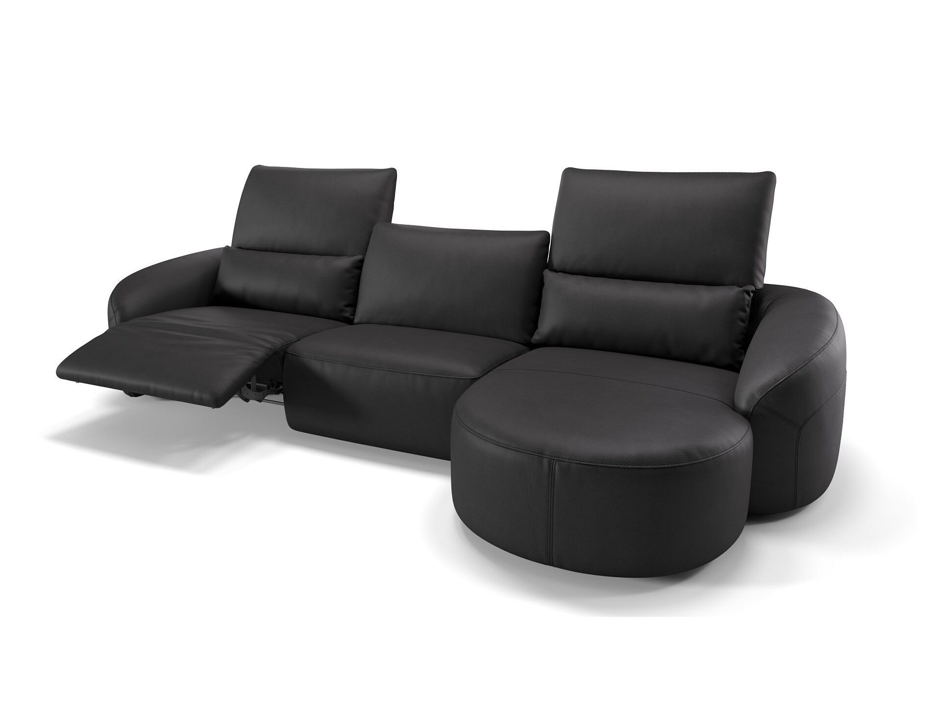 Кожаный диван с полуостровом Sofanella Санкт-Мориц ARCH-00038944 - Вид №3