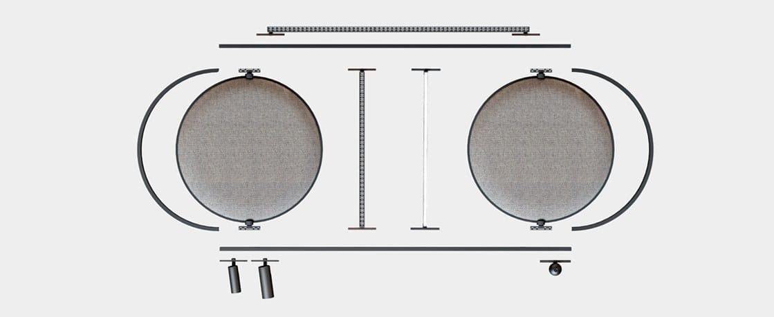 Система освещения трека с акустическими панелями Deltalight Soliscape ARCH-00012577