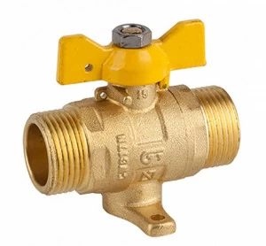 GENEBRE 3632 04 Кран шаровой прямой для газа на ножках, М-М
