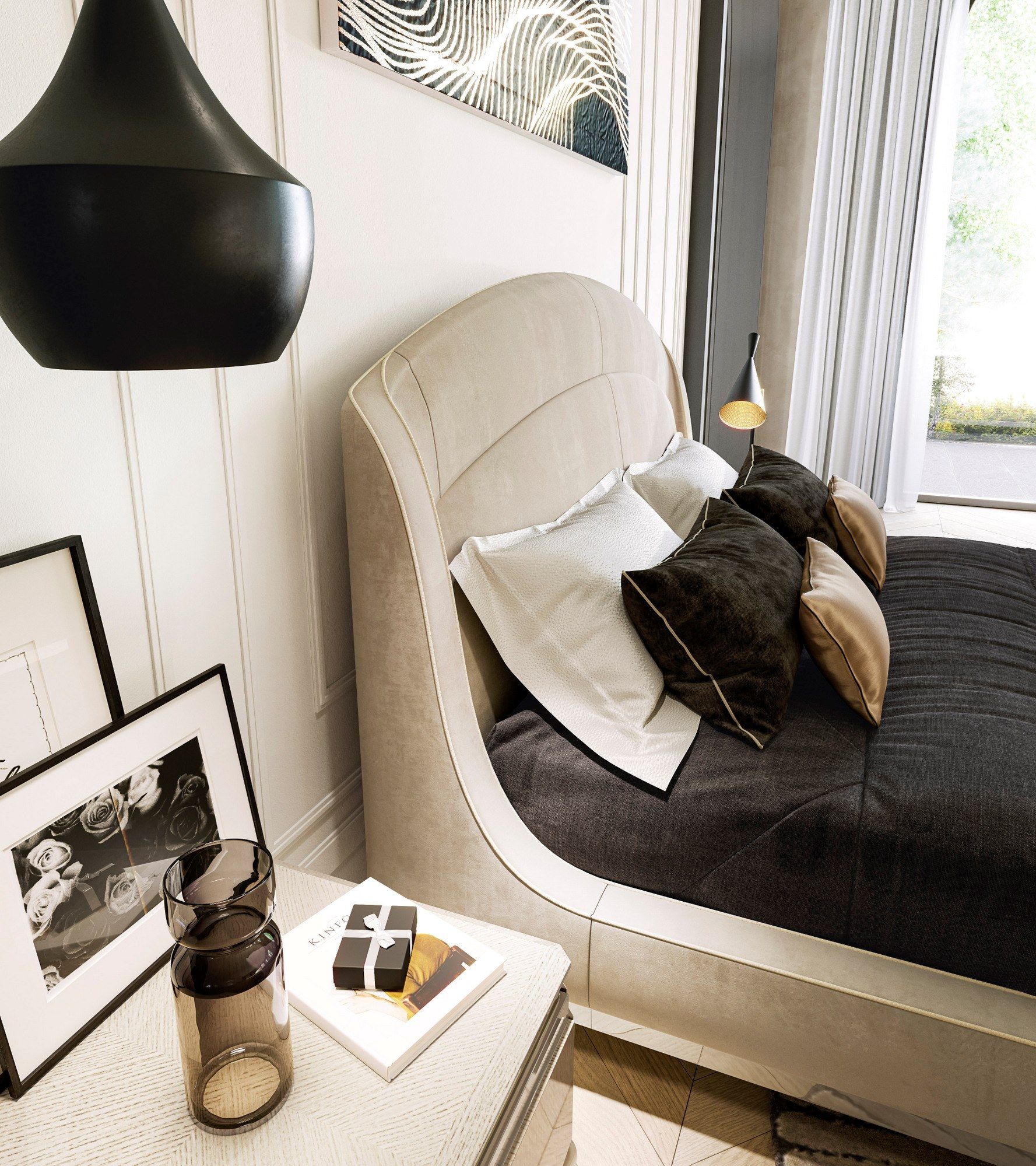 Деревянная прямоугольная тумбочка с ящиками A.R. Arredamenti Виктор ARCH-00073986 - Вид №1