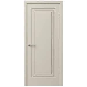Дверь межкомнатная глухая Комфорт-1 60x220 см эмаль цвет мокко с замком и петлями 89437679 STLM-2109082