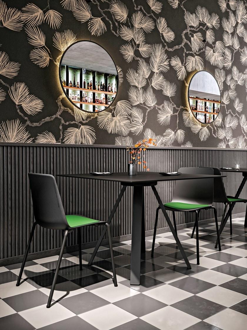 COLOS Квадратный стол с основанием 4 звезды Vu Vu b/q 900 - Вид №1