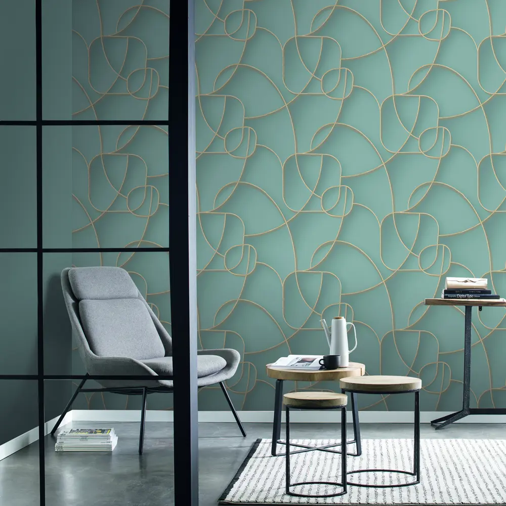 Обои флизелиновые Wall Up Simple синие 1.06 м 646146 STLM-2024881 - Вид №3