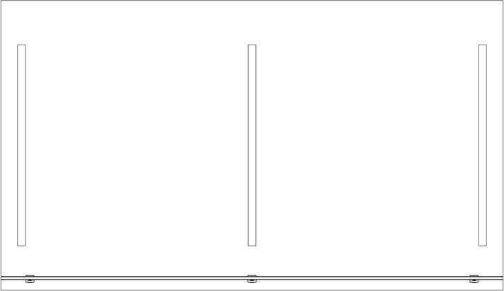 BY 2169 Зеркало с полочкой 130 cm с 3-мя встроенными LED-светильниками 16,5 W EVOFORM Ledline-S - Вид №1