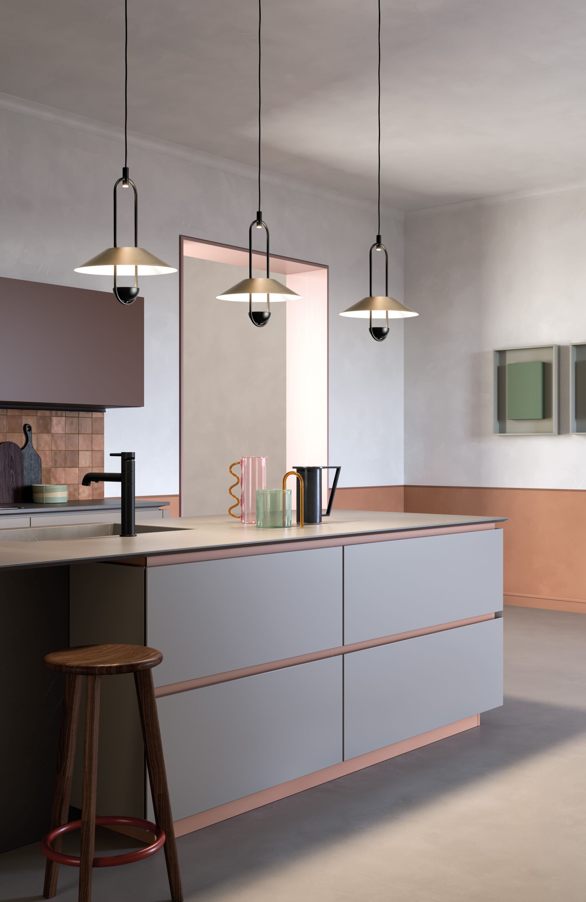 Металлический светодиодный подвесной светильник Masiero Luppiter ARCH-00077120 - Вид №2