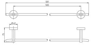Paini Pixel 81CR002 держатель для полотенец - Вид №1